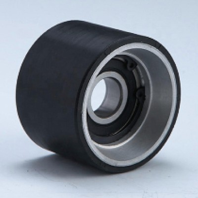 70*50 6204 Aluminum core Escalator Handrail Roller Support Roller Riding Wheel  black